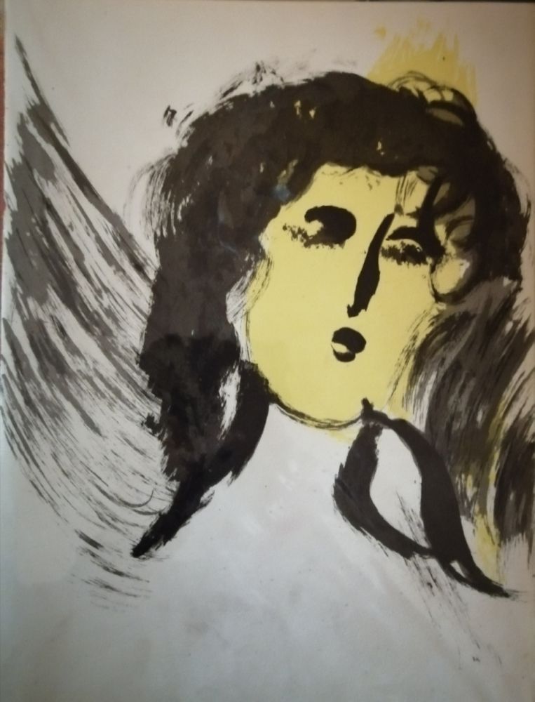 Lithograph Chagall - Ange