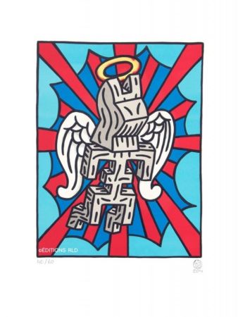 Lithograph Speedy Graphito - Ange