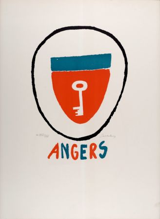 Lithograph Delaunay - Angers, c. 1970 - Hand-signed