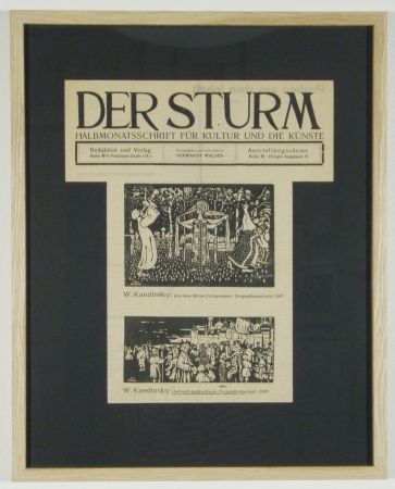 Woodcut Kandinsky - Ankunft der Kaufleute (1903), Aus dem Album Xylographies (1907)