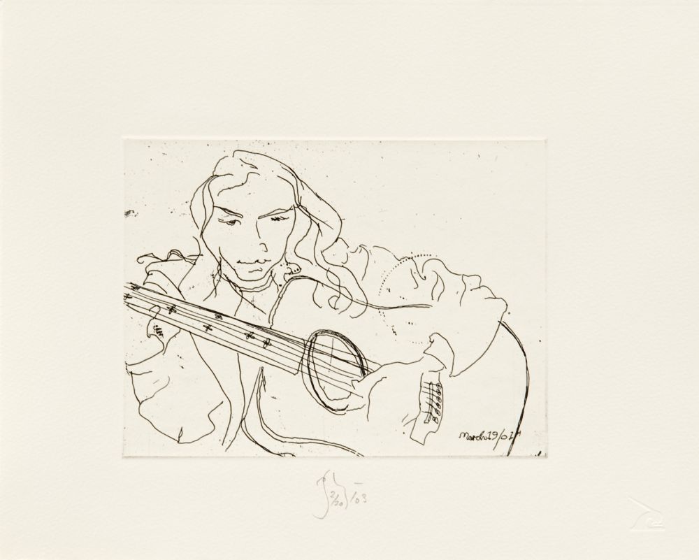 Etching Flanagan - Annabelle and Guitar