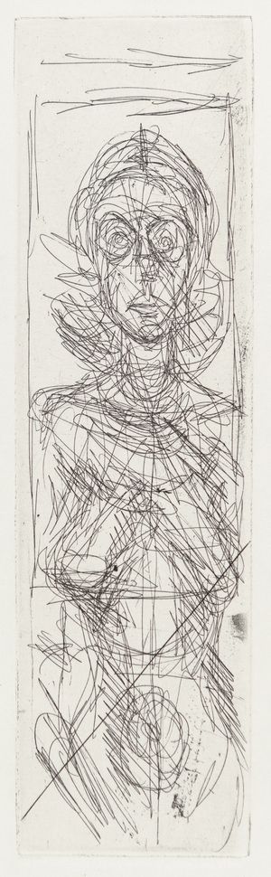 Etching Giacometti - Annette de face
