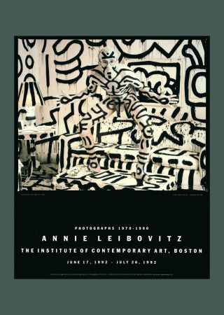 Lithograph Leibovitz - Annie Leibovitz: 'Keith Haring, New York, 1986' 1992 Offset-lithograph