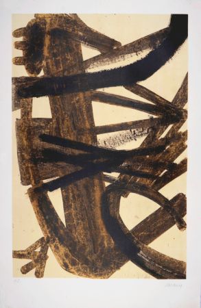 Lithograph Soulages - Antagonismes, 1960 - Hand-signed!