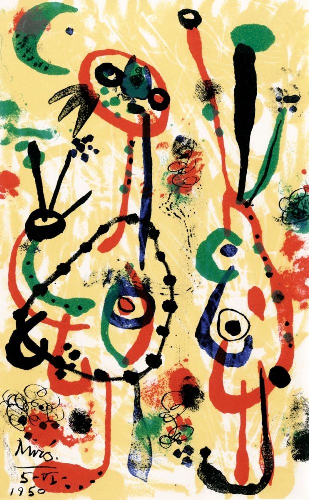 Lithograph Miró - Anthologe de l'Humour noir