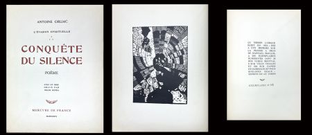 Illustrated Book Kupka - Antoine Orliac : CONQUÊTE DU SILENCE avec un bois gravé de Frank KUPKA (1936)