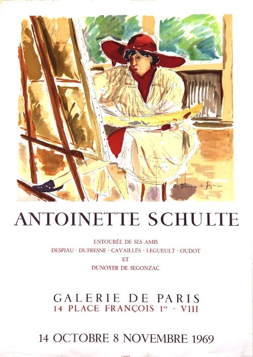 Lithograph De Segonzac - Antoinette  Schulte  Galerie de Paris