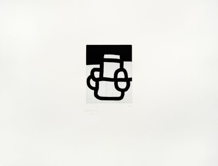 Etching Chillida - Antzo IV