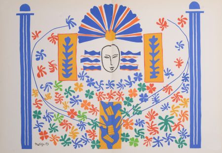 Lithograph Matisse (After) - Apollon, 1958