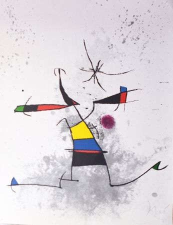 Etching Miró - Appelant écartelé
