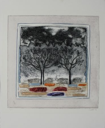 Etching And Aquatint Louttre - Arbre mon frère