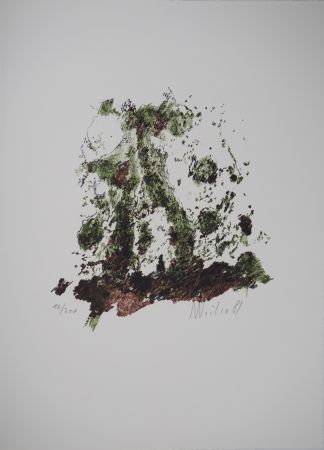 Lithograph Weiler - Arbuste 