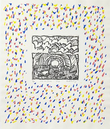 Etching Alechinsky - Arc en terre