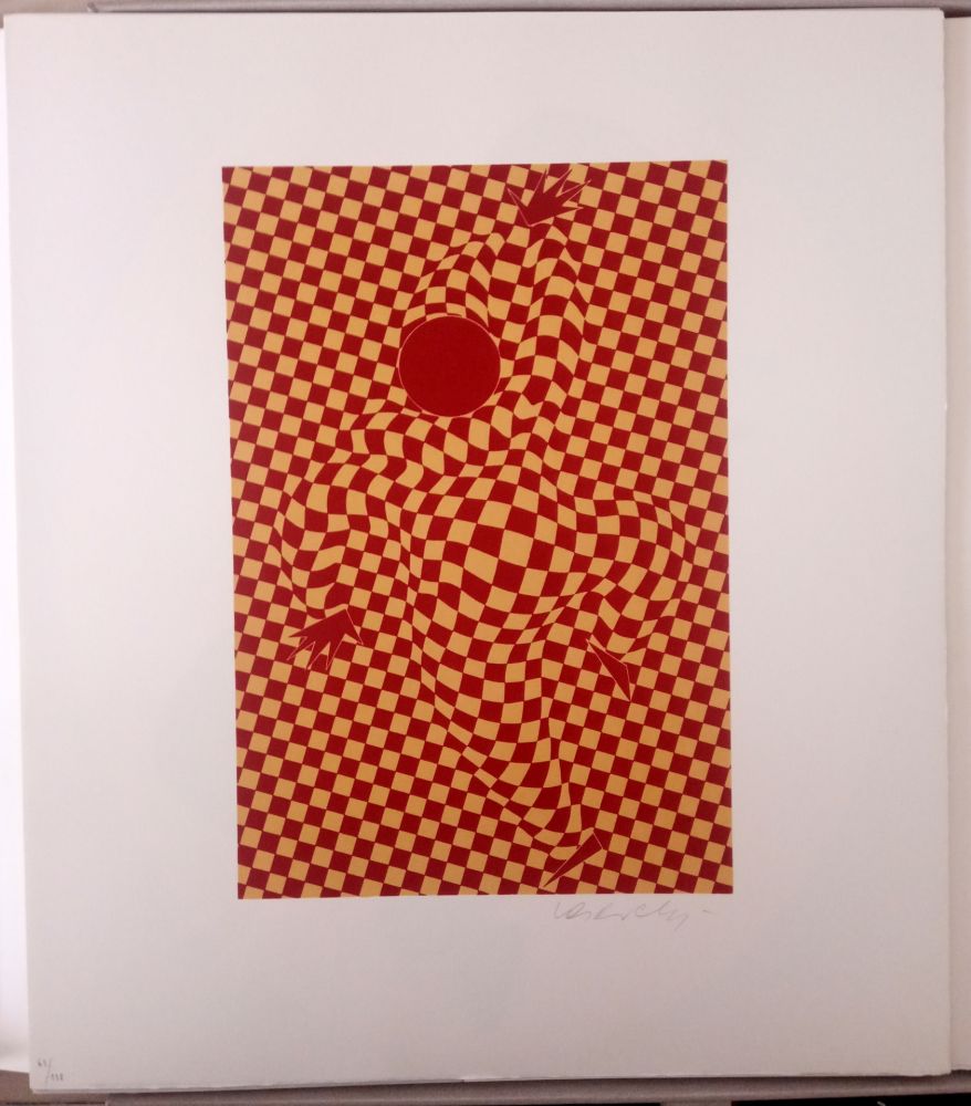 Lithograph Vasarely - Arlequin 