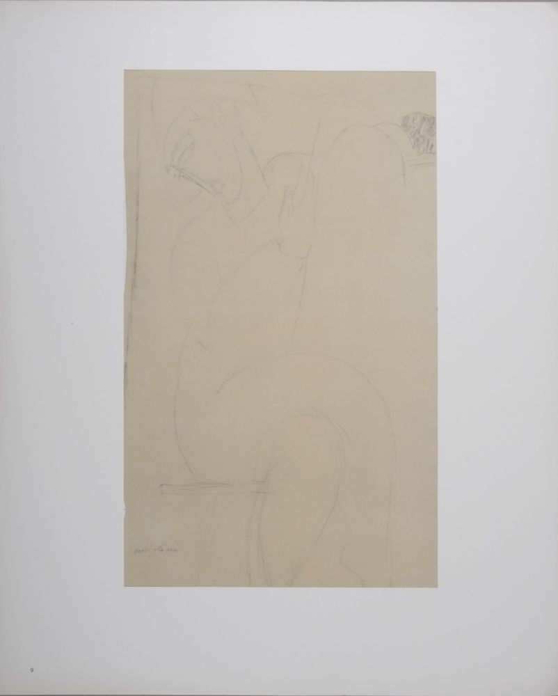 Lithograph Modigliani - Arlequin