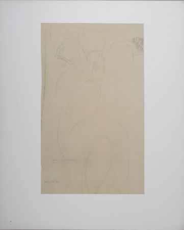 Lithograph Modigliani - Arlequin
