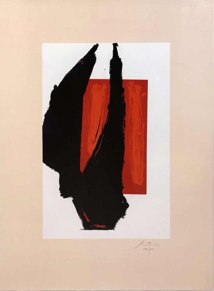 Lithograph Motherwell - Art 1981 Chicago