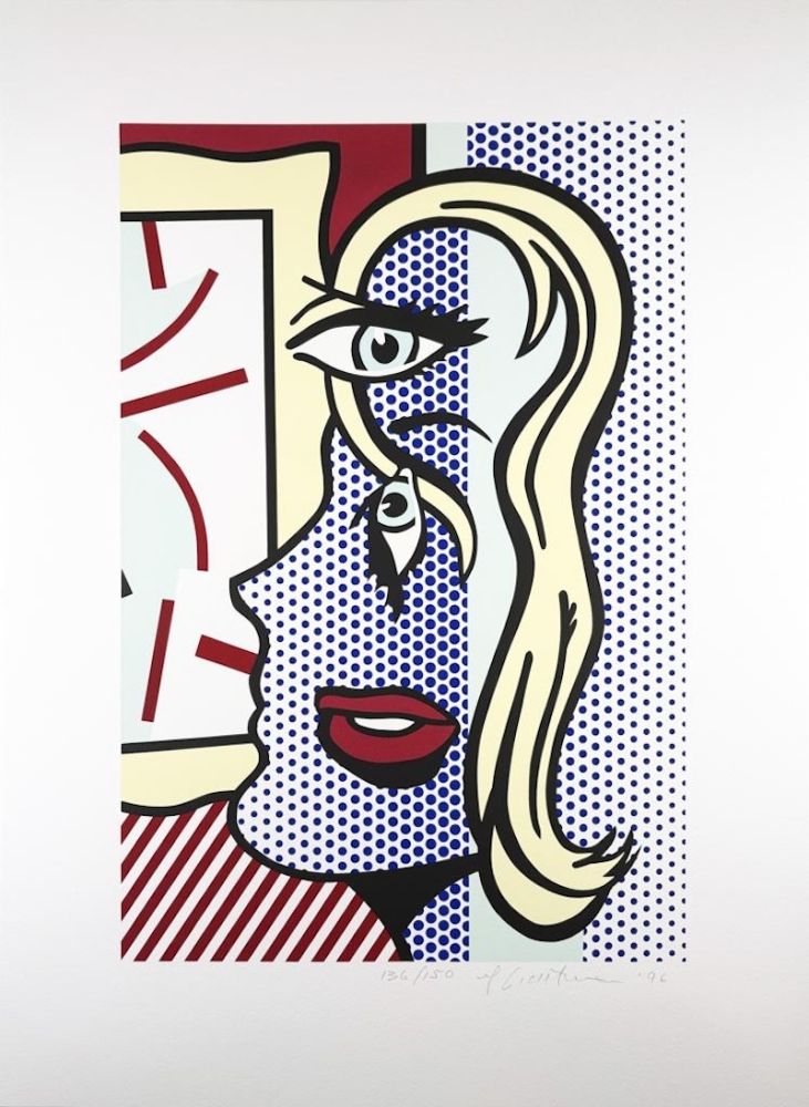 Screenprint Lichtenstein - Art Critic