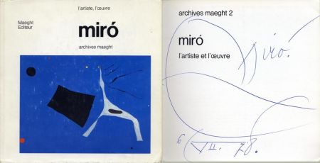 No Technical Miró - Artistically signed book