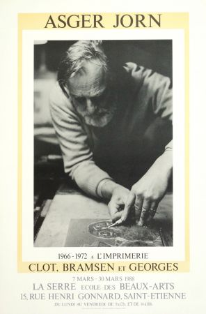 Poster Alechinsky - AsgerJorn à l'imprimerie Clot, Bramsen & Georges