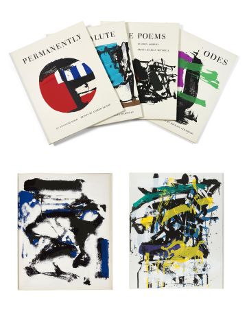Illustrated Book Mitchell - ASHBERY (John). The Poems. 4 sérigraphies en couleurs de Joan Mitchell (1960)
