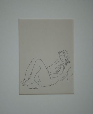 Lithograph Matisse - Assis nu
