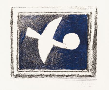 Lithograph Braque - Astre et Oiseau (Star and Bird) I, 1958-59