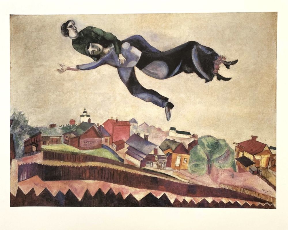 Poster Chagall (After) - Au-Dessus De La Ville