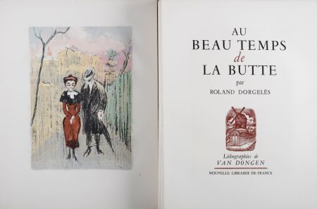Illustrated Book Van Dongen - Au Beau Temps de la Butte, 1949 - Complete book