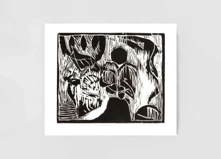 Woodcut Alechinsky - Au fil du bois I