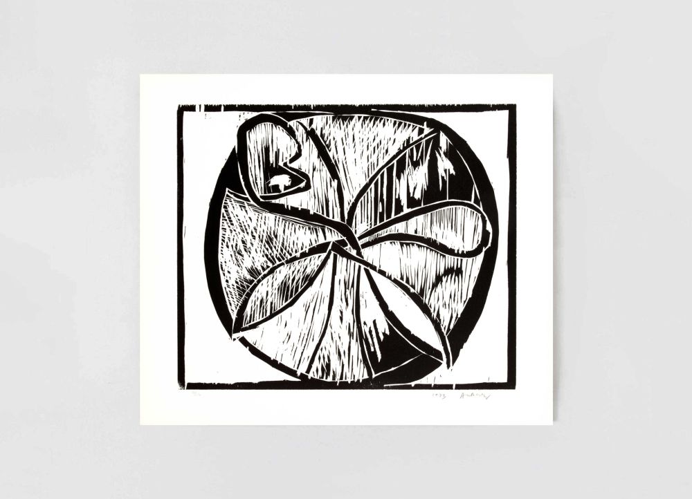 Woodcut Alechinsky - Au fil du bois II