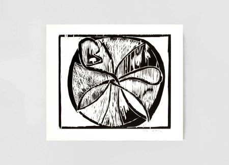Woodcut Alechinsky - Au fil du bois II