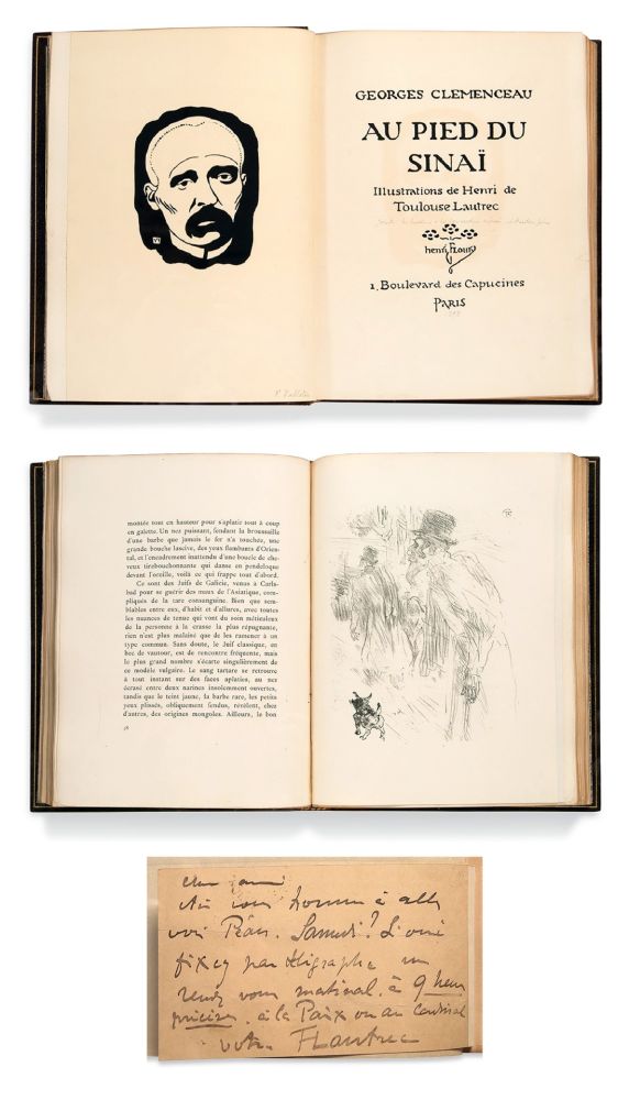 Illustrated Book Toulouse-Lautrec - AU PIED DU SINAÏ. Illustrations de Henri de Toulouse-Lautrec, avec suite [1898].