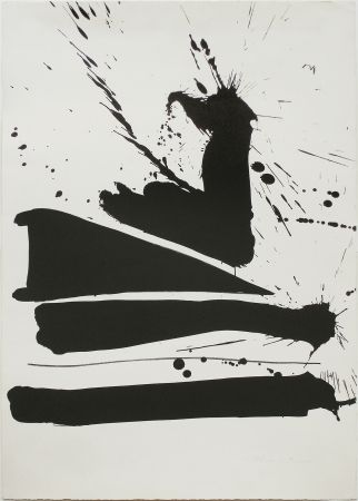 Lithograph Motherwell - Automatism B