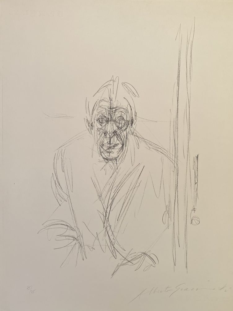Lithograph Giacometti - Autoportrait