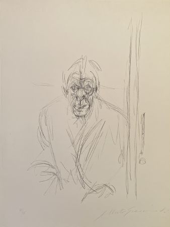 Lithograph Giacometti - Autoportrait