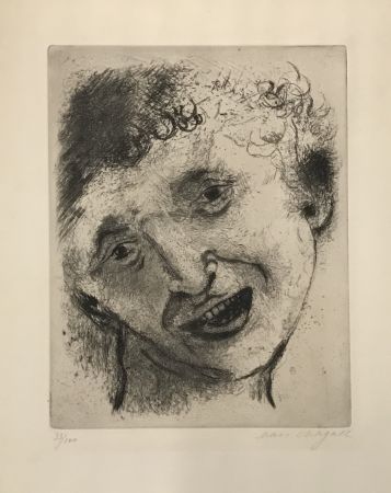 Etching Chagall - Autoportrait au sourire (Smiling Self-Portrait)