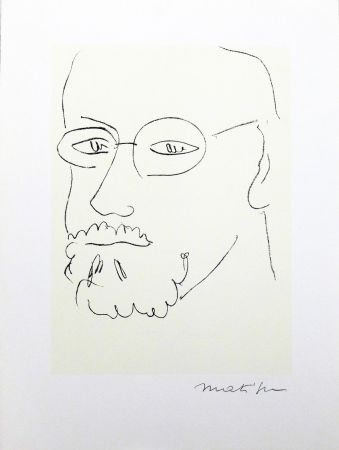 Poster Matisse (After) - Autoportrait de trois quarts