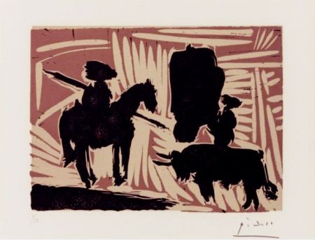 Linocut Picasso - Avant le pique
