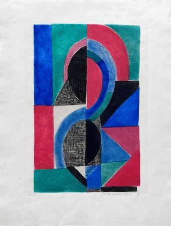 Etching And Aquatint Delaunay - Avec moi-même 
