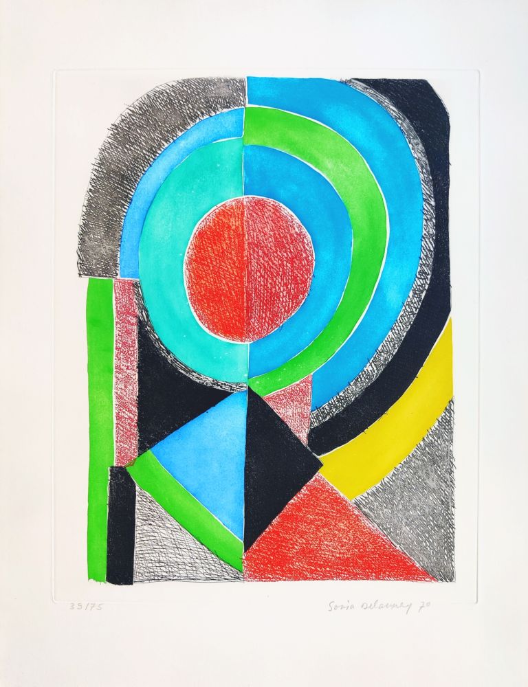 Etching And Aquatint Delaunay - Avec moi-même - Planche 8 