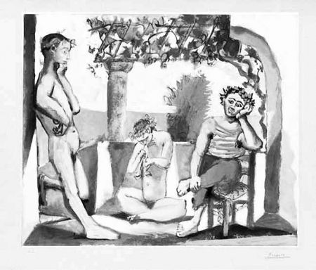 Etching And Aquatint Picasso - Bacchanale