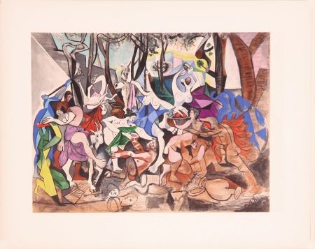 Lithograph Picasso - Bacchanale (After)