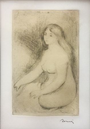 Etching Renoir - BAIGNEUSE ASSISE (D., S. 11)