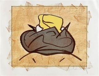 Lithograph Oldenburg - Baked potatoe with butter