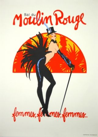 Screenprint Gruau - Bal du Moulin Rouge 