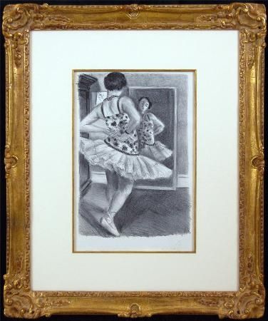 Lithograph Matisse - Ballerina Standing In Front of a Mirror