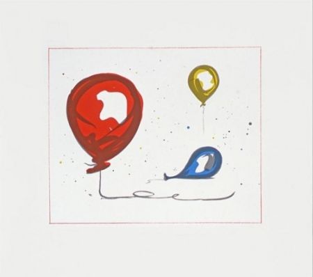 Lithograph Oldenburg - Balloons