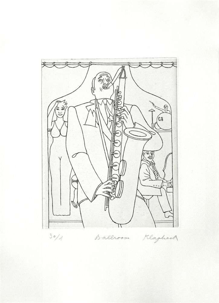 Etching Klapheck - Ballroom