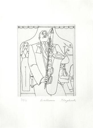 Etching Klapheck - Ballroom